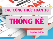 Các công thức Thống kê lớp 10 (quan trọng) cần nhớ - Toán 10